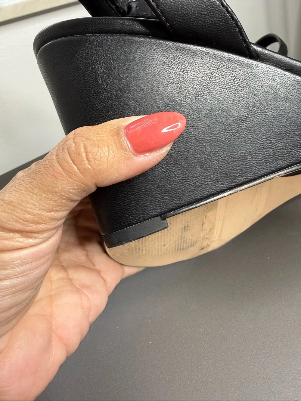 Nordstrom Rack Carrie Wedge Sandal In Black